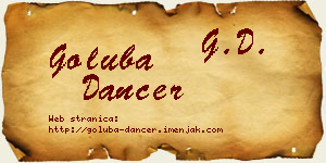 Goluba Dancer vizit kartica